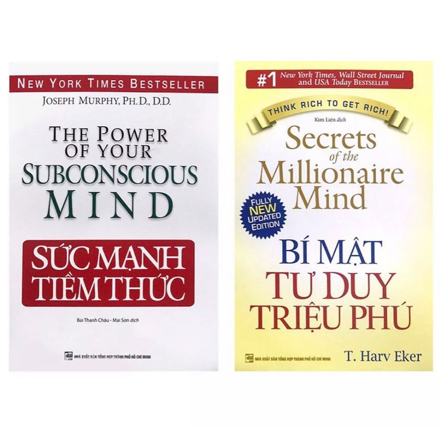 Combo sách sức mạnh tiềm thức + bí mật tư duy triệu phú