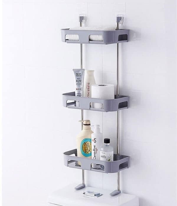 GIÁ KỆ ĐỂ ĐỒ TRÊN TOILET THIẾT KẾ 3 TẦNG, SẮP XẾP KHÔNG GIAN NHÀ TẮM GỌN GÀNG SIÊU BỀN