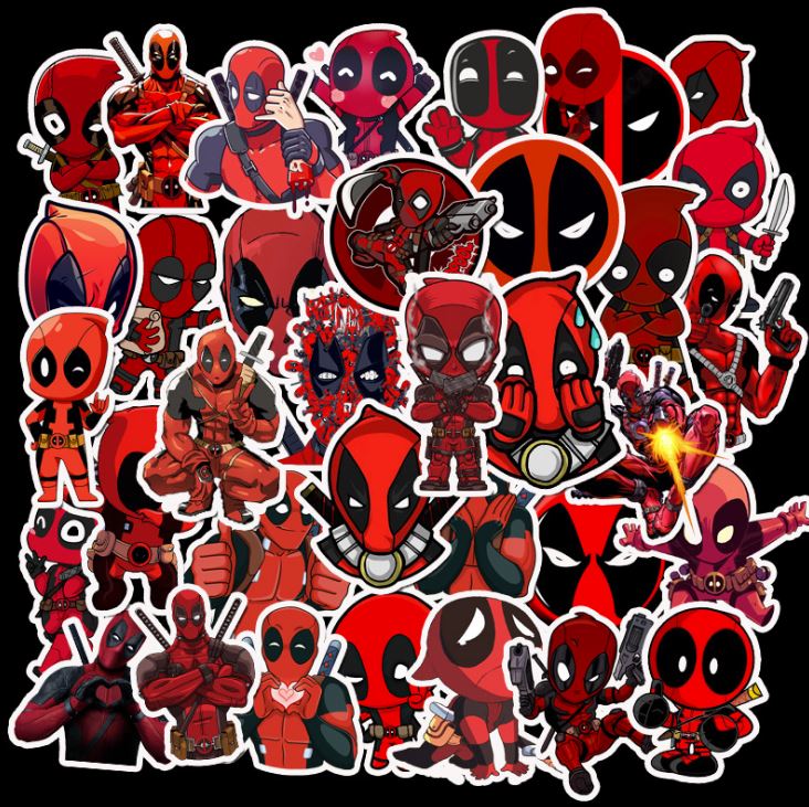 [HCM]Sticker DEADPOOL decal hình dán chống nước trang trí xe laptop nón bảo hiểm tem dán #4
