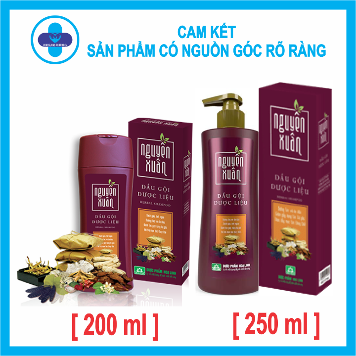 Dầu Gội Dược Liệu Nguyên Xuân Màu Nâu