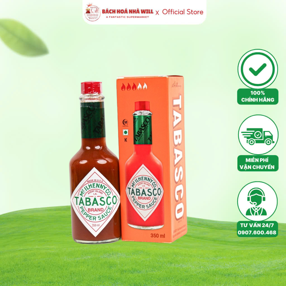 Sốt Ớt Đỏ Tabasco Sauce 350ml Tạo Thêm Hương Vị Mới Cho Món Ăn