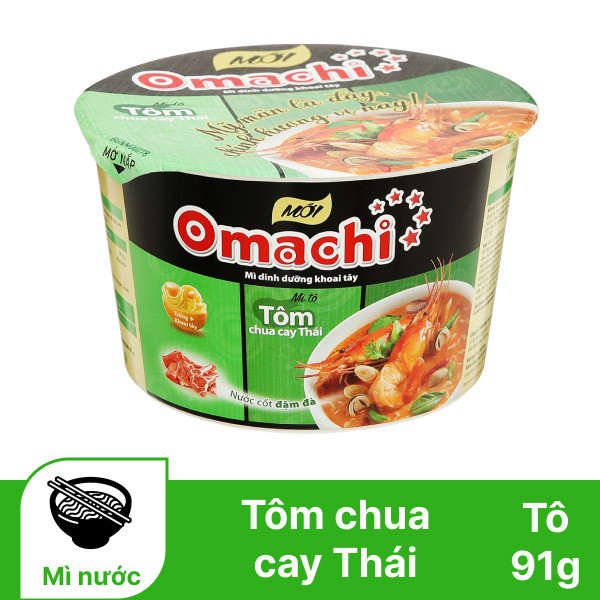 Mì tô omachi tôm chua cay thái 91g