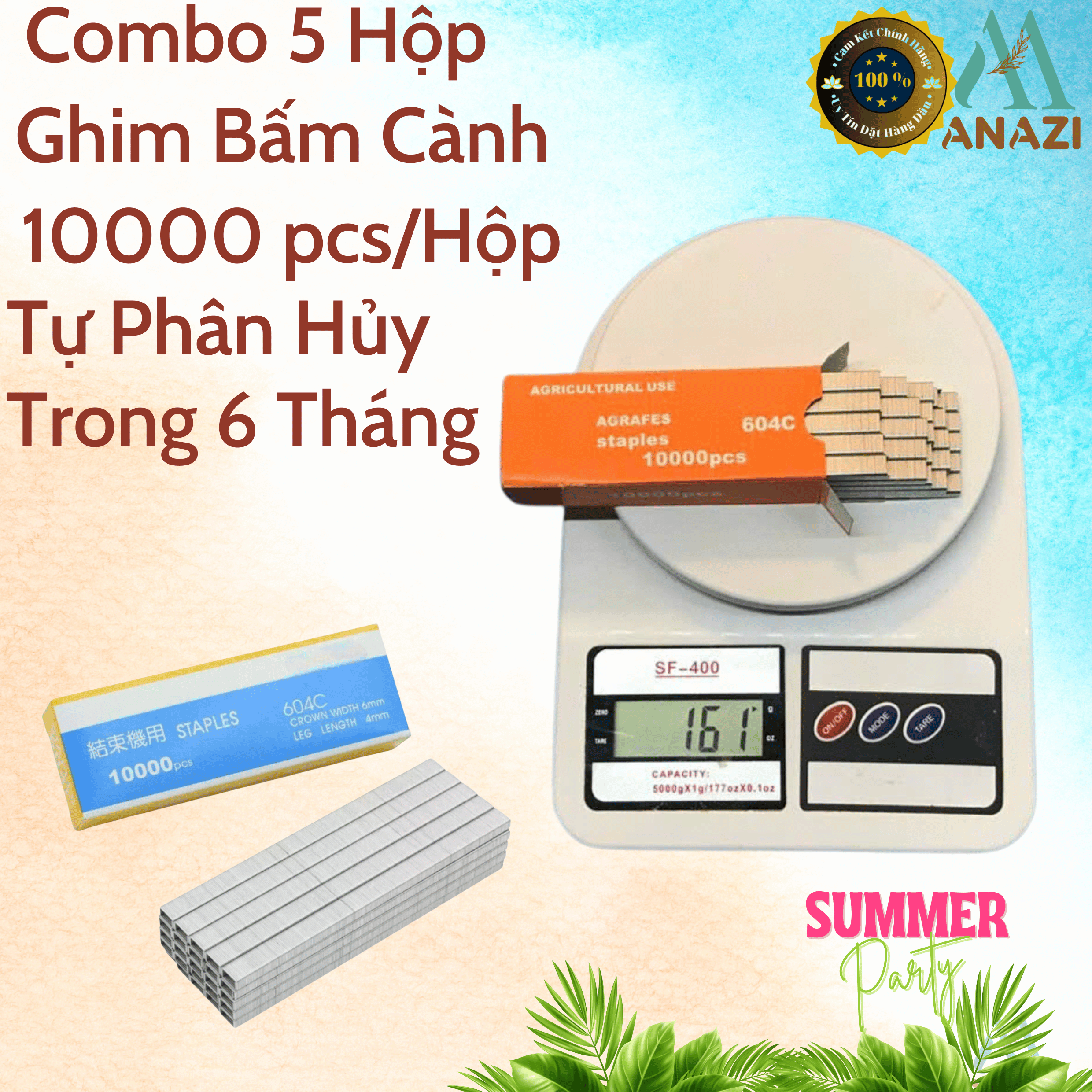 Combo 5 Hộp ghim bấm cành , phụ Kiện của kìm buộc cành_ Dụng cụ làm vườn _ kim bấm _ Dễ Dàng Tiện Lợi
