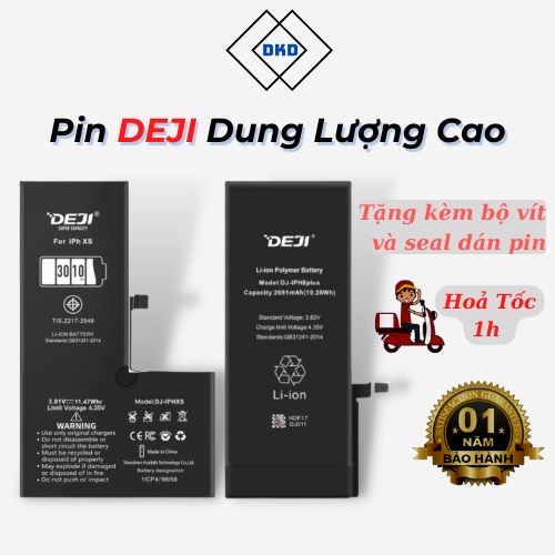 Pin deji dung lượng cao cho ip 5s/6/6s/6plus/6splus/7/7plus/8/8plus/x/xs/xr/xsmax/11/11pro/11promax/12/12pro/12promax