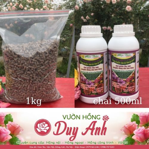 Combo sản phẩm phân bón chăm sóc hoa hồng ổn định 4 mùa