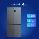 [CHỈ GIAO HCM] Tủ lạnh Aqua Inverter 469 lít Multi Door AQR-M536XA(SL)