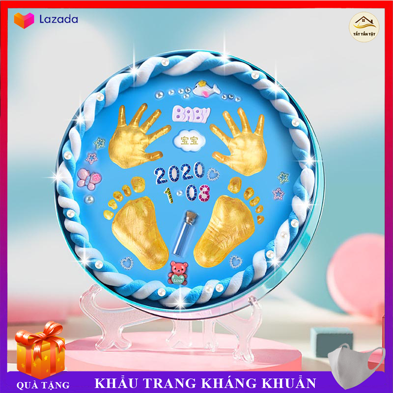 Khuôn in Dấu chân tay cho bé, lưu giữ dấu tay chân cho bé yêu nhà bạn, in dấu chân tay cho bé làm kỉ niệm