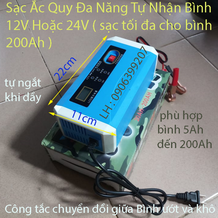 [HCM]bộ sạc ắc quy 24v 200A
