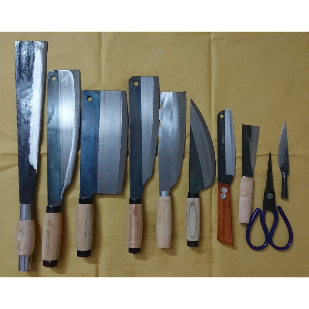 Bộ dao bếp CS073, Bộ dao 10 món cao cấp nhà bếp siêu bền siêu rẻ