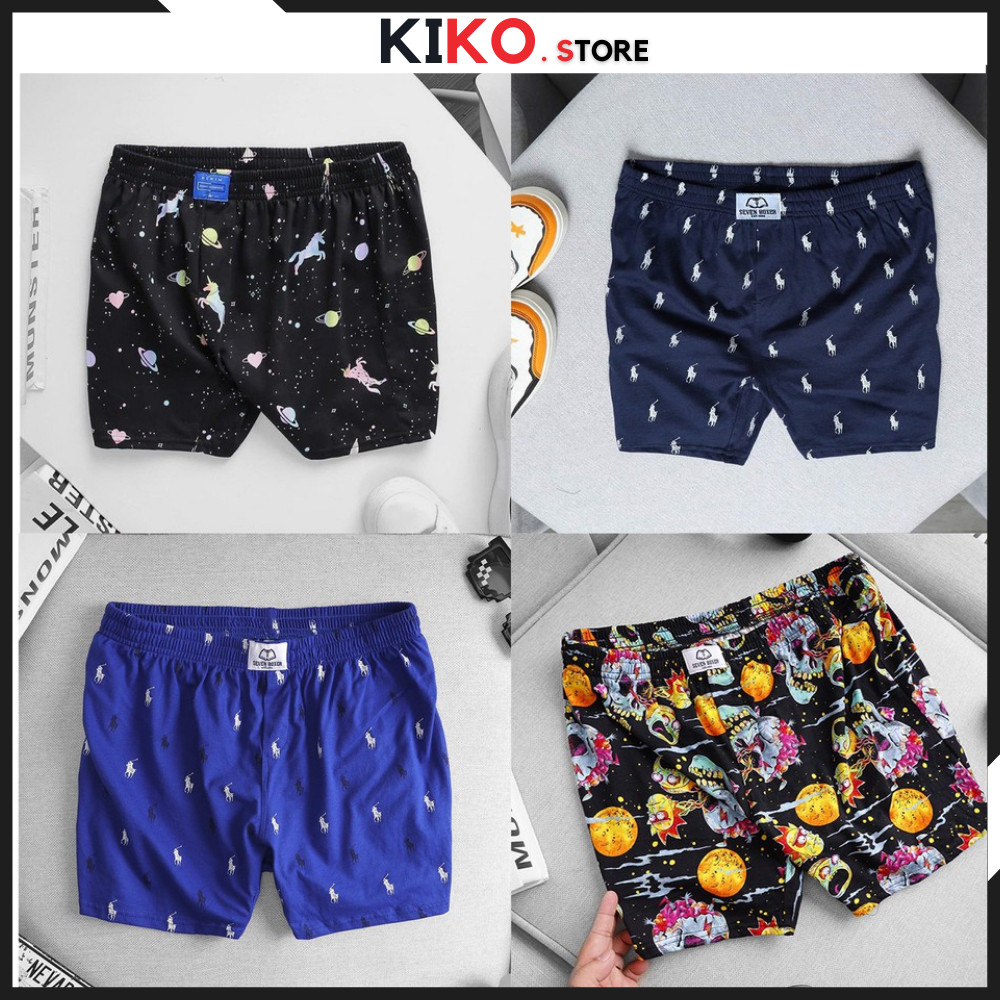 Quần đùi thun nam mặc nhà 100% cotton, mặc ngủ ở nhà rất thoải mái, bigsize- qdnn