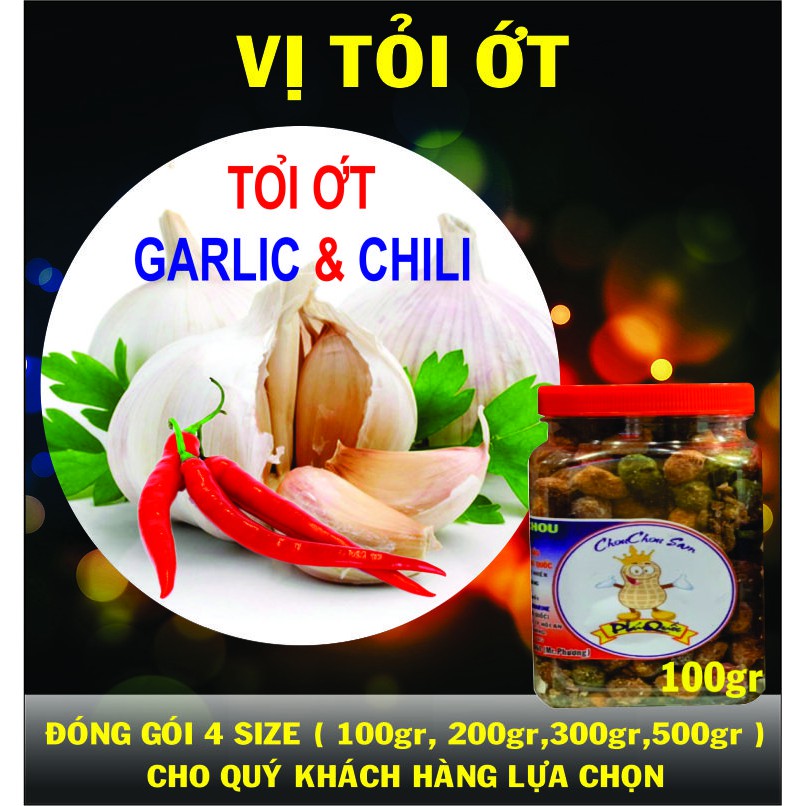 Đậu Phộng CHOUCHOU Sam Vị Tỏi Ớt 300gr