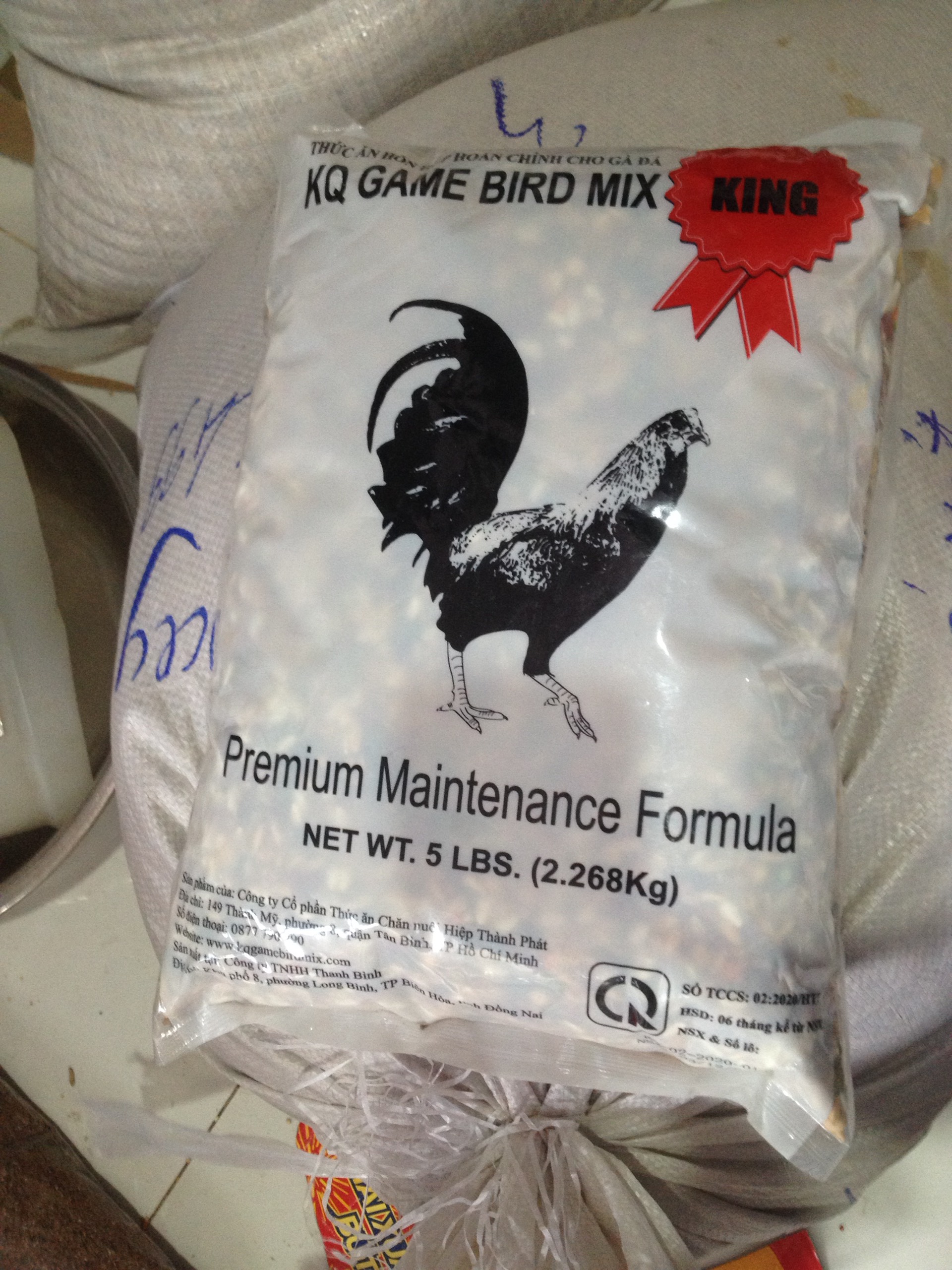ngũ cốc gà đá KQ KINH tem đỏ 2,2 kg