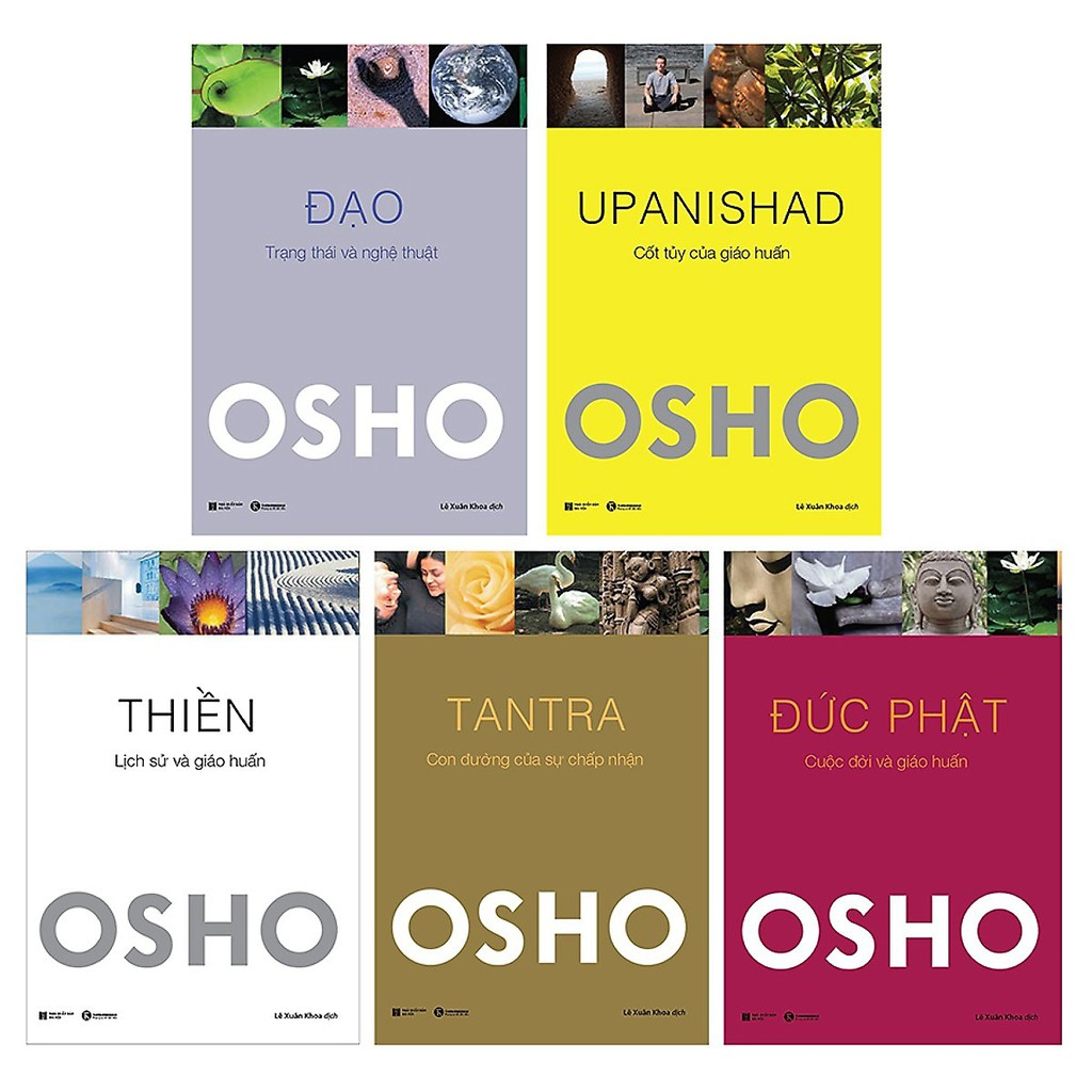 Combo Sách Tác Giả OSHO - 5 cuốn ( Giá Bán Lẻ Từng cuốn Theo Phân Loại) - Trọn bộ ( 5 Cuốn )