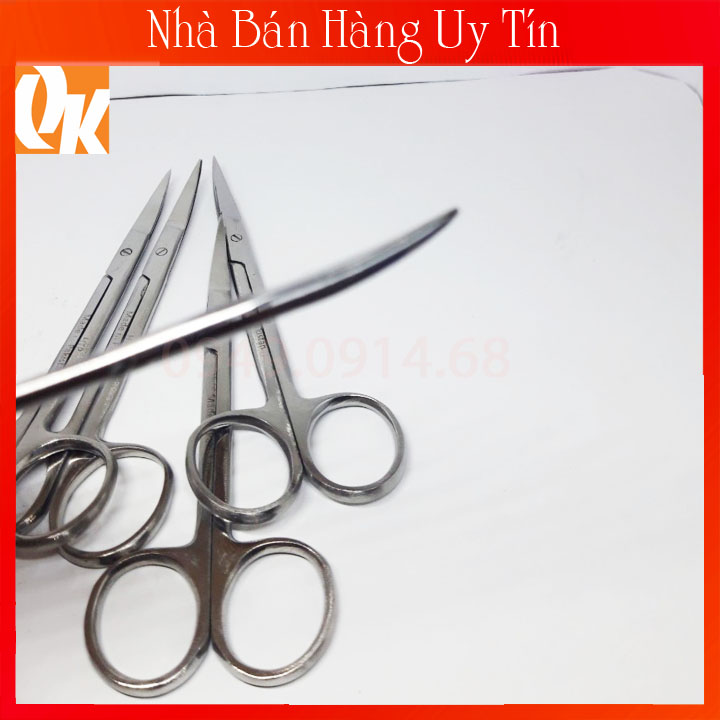 Kéo Mũi Cong Inox Nhập Khẩu Pakistan - Cắt Tích, Mồng , Tỉa Lông-Dụng Cụ Chăm Sóc Làm Đẹp Cho Gà