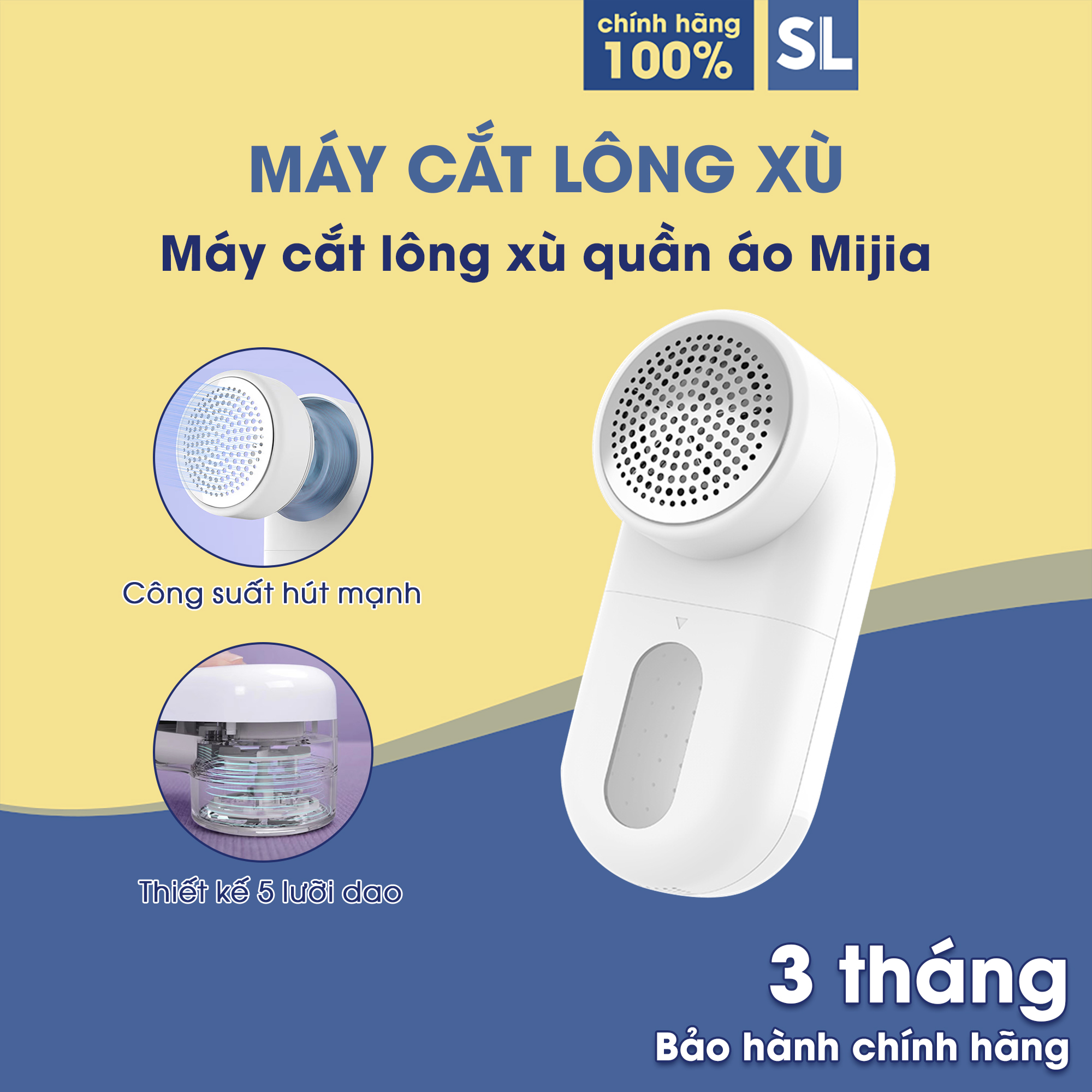 Máy cắt lông xù áo quần xiaomi mijia lưỡi dao sắc bén