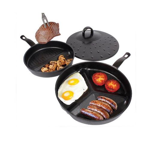 Bộ 2 chảo chống dính chia ngăn tiện dụng