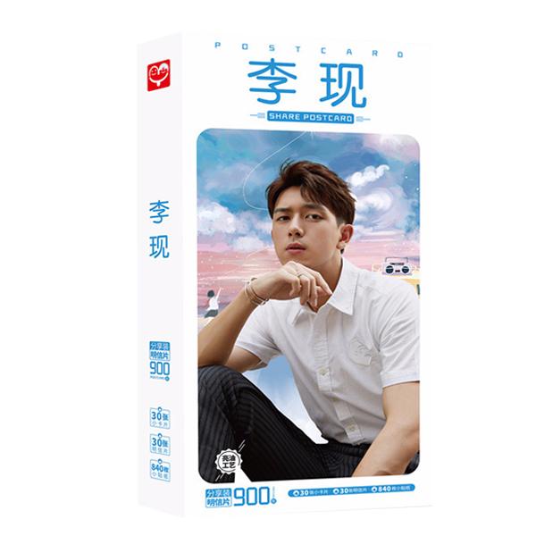 Postcard Lý Hiện Cá mực hầm mật 900 ảnh (2 mẫu) hộp ảnh bộ ảnh có ảnh dán + lomo + postcard bưu thiếp