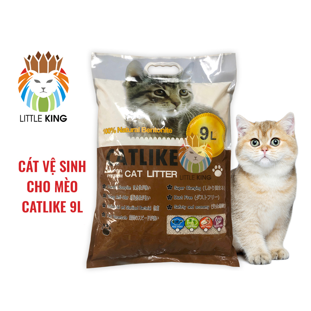 Cát vệ sinh cho mèo cát vệ sinh Nhật Bản Catlike 9L hương cà phê Little King pet shop