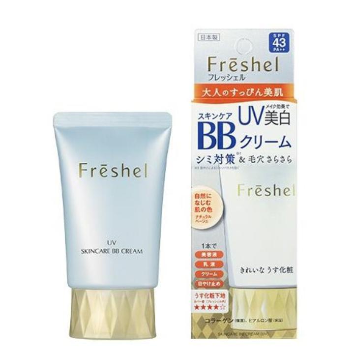 [HCM]Kem trang điểm dưỡng da chống nắng 5 trong 1 Kanebo Freshel UV Skincare BB Cream SPF 43 PA++