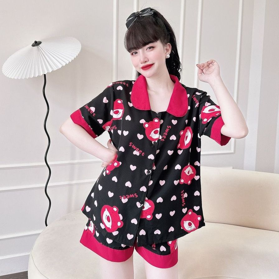 Đồ Bộ Bigsize 50-100kg Đùi Pijama Lụa Nhật