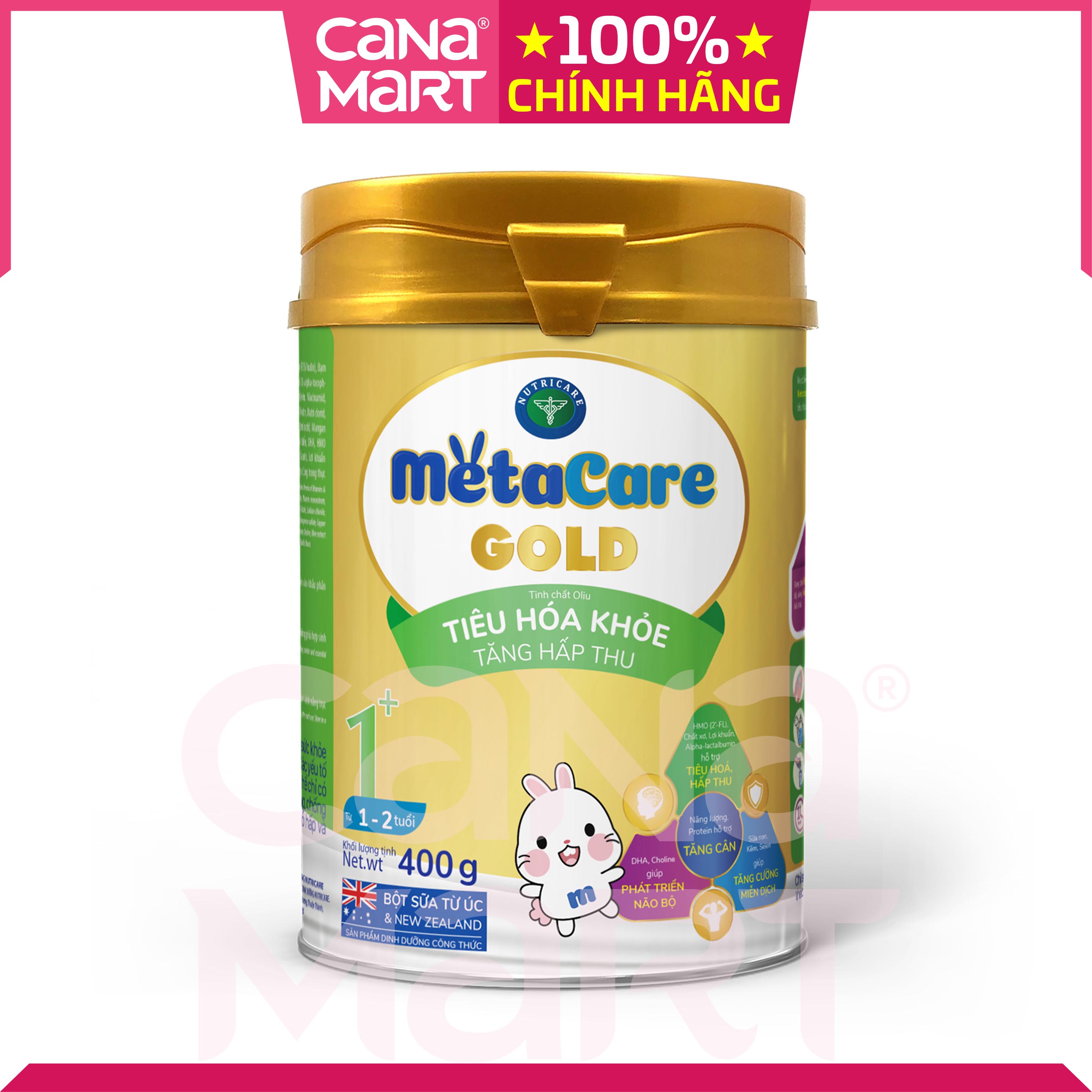 Sữa bột Nutricare MetaCare Gold 1+ tiêu hóa khỏe tăng hấp thu