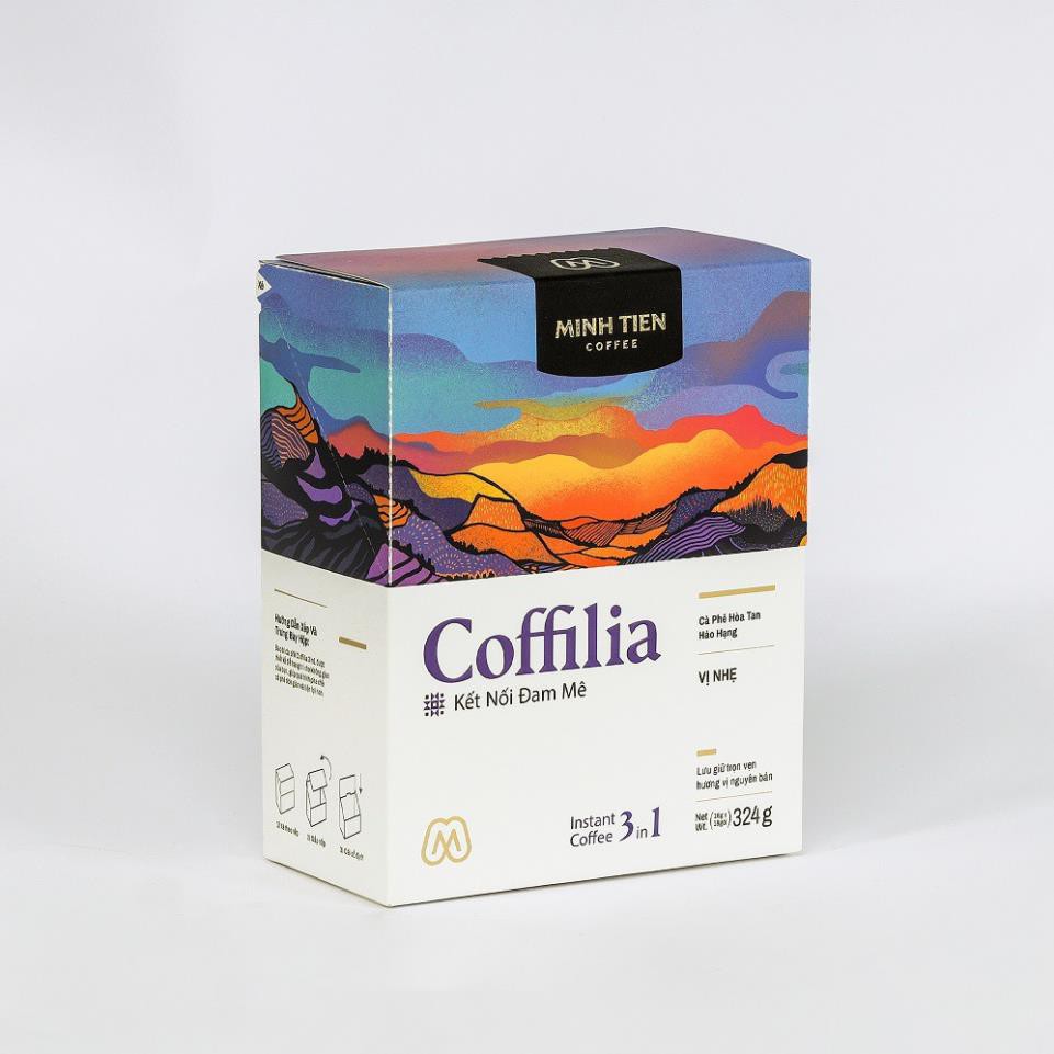 Cà phê hòa tan 3in1 sạch nguyên bản - Coffilia - Kết nối đam mê