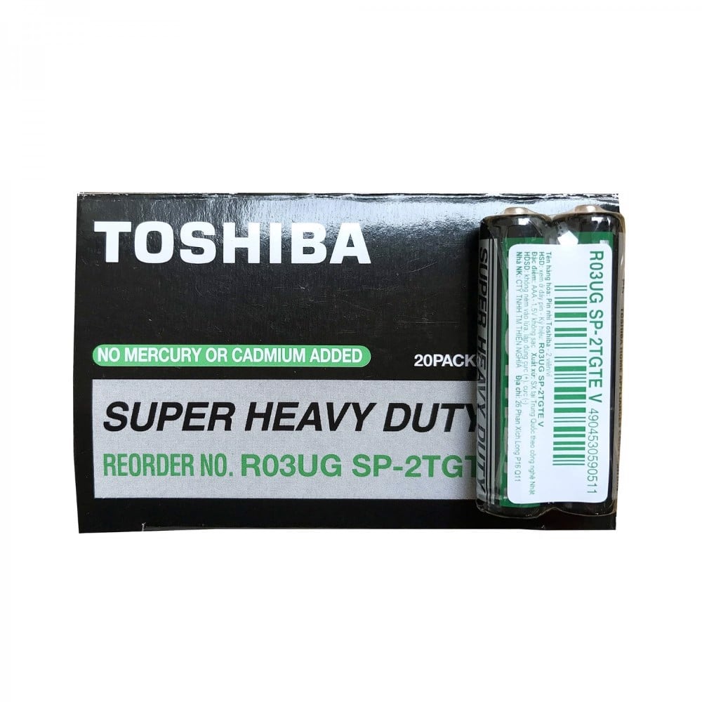 Hộp 40 viên pin tiểu maxell toshiba aaa 1.5v r03ug heavy duty
