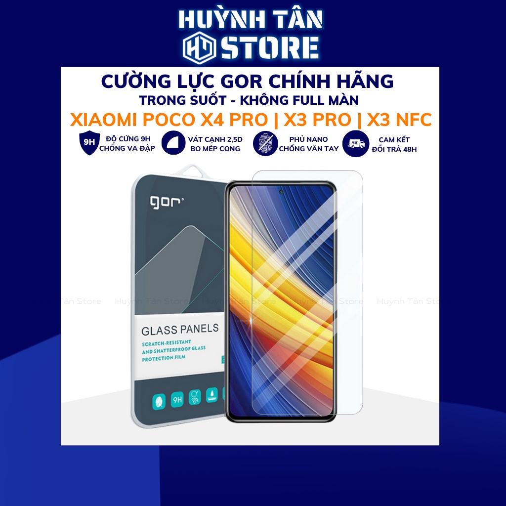 Kính cường lực oneplus 8t trong suốt không full màn chính hãng Gor phụ kiện điện thoại huỳnh tân store
