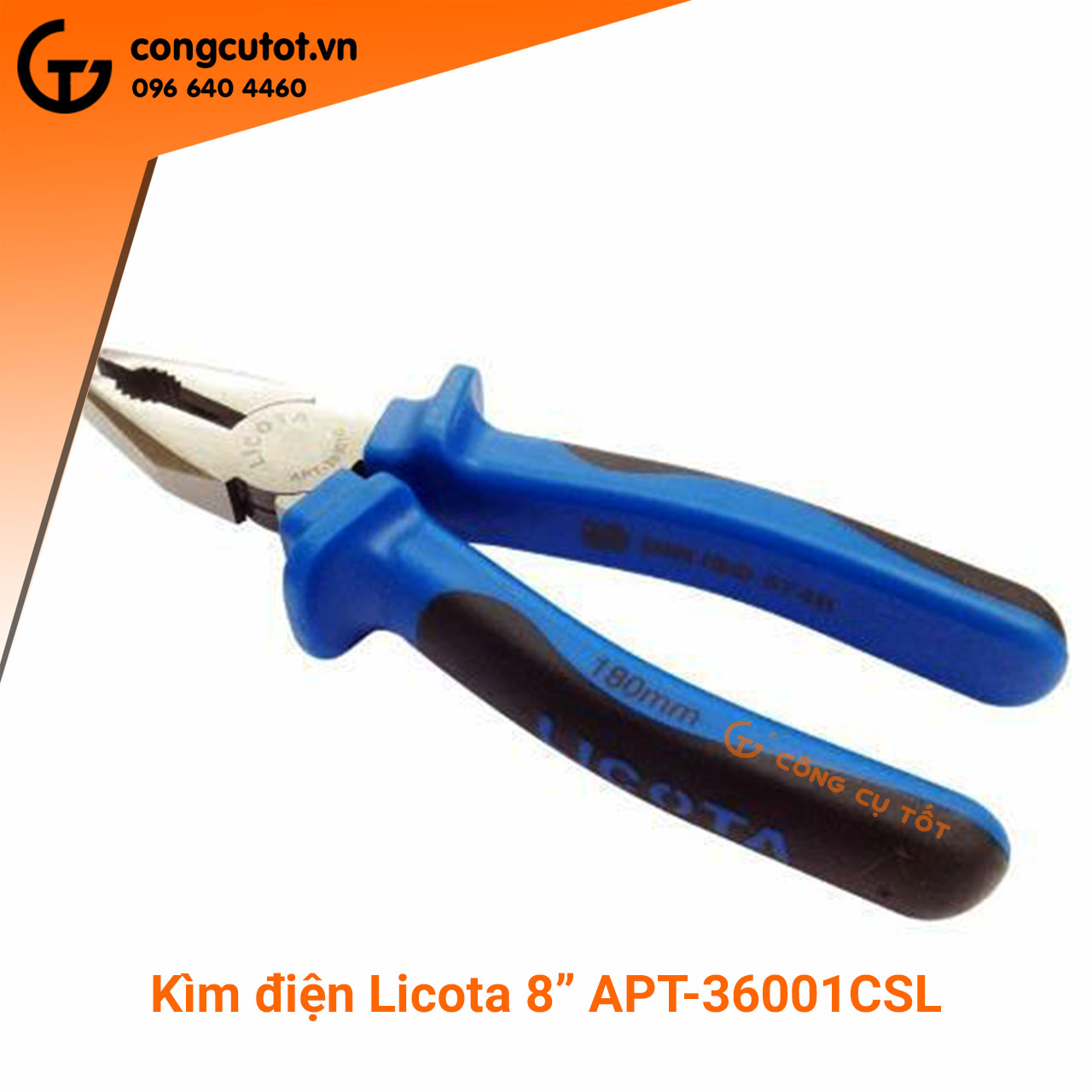 KÌM ĐIỆN LICOTA APT-36001CSL 180 MM, LICOTA APT-36001BSL 160MM 1000V, THÉP CR-V HRC 62 ĐÀI LOAN