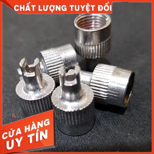 [ Ana 102 ] 3 Nắp van bơm lốp xe đầu có khe cực tiện lợi cho xe hơi, xe máy, nắp vòi xe máy kèm mở kim ti van-vòi