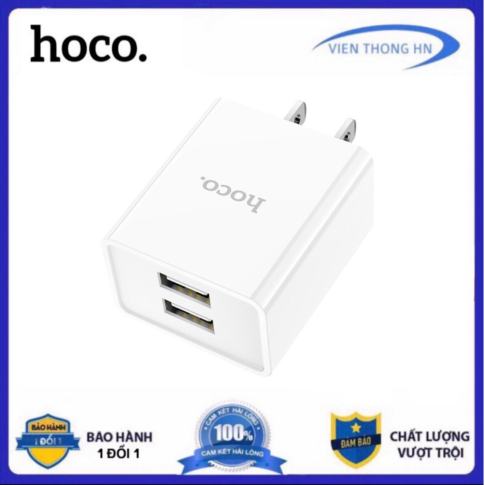 Cục sạc 2 cổng hoco usb dành cho iphone samsung oppo xiaomi ... - vienthonghn