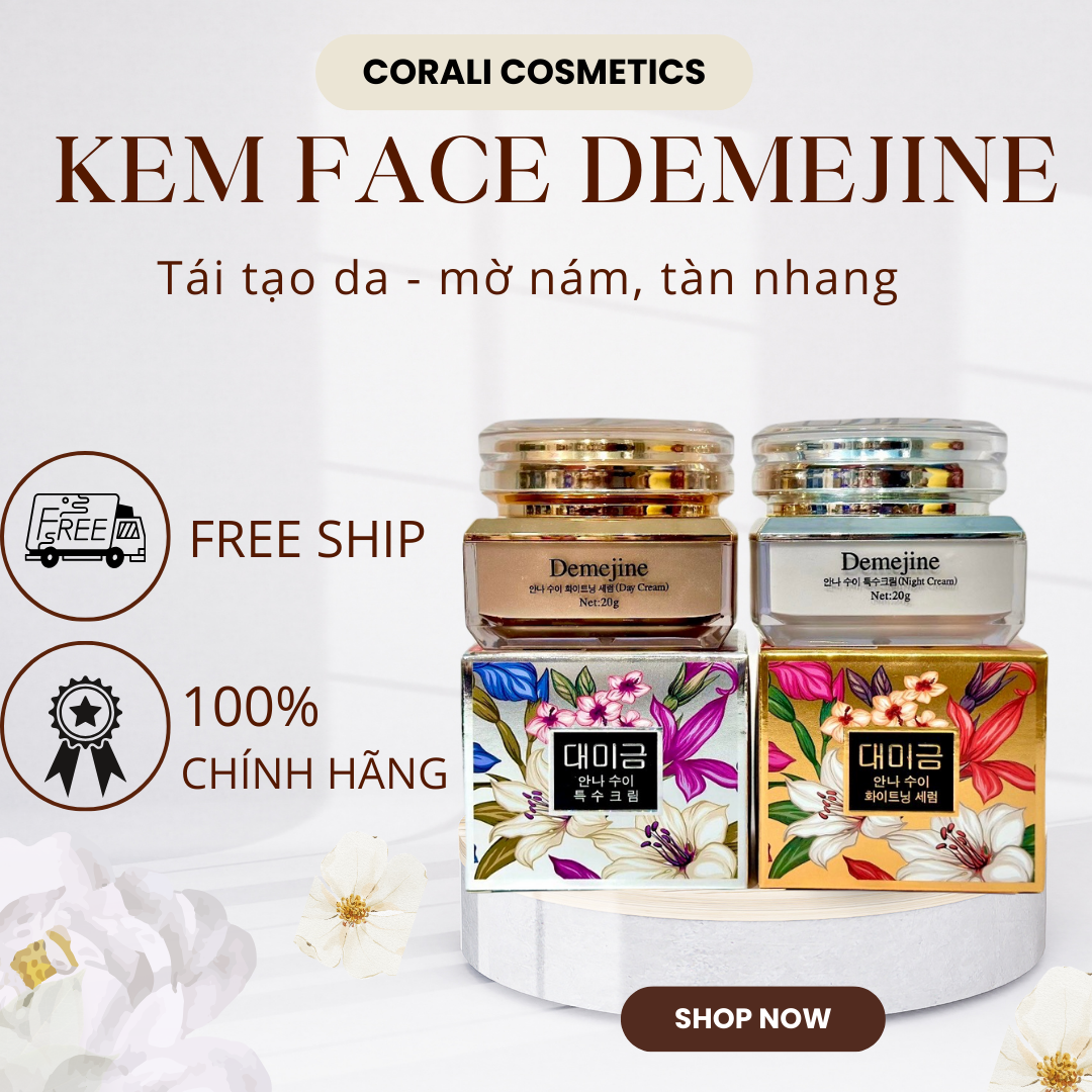 Kem Demejine Hàn Quốc Dưỡng trắng Mờ nám Tàn nhang