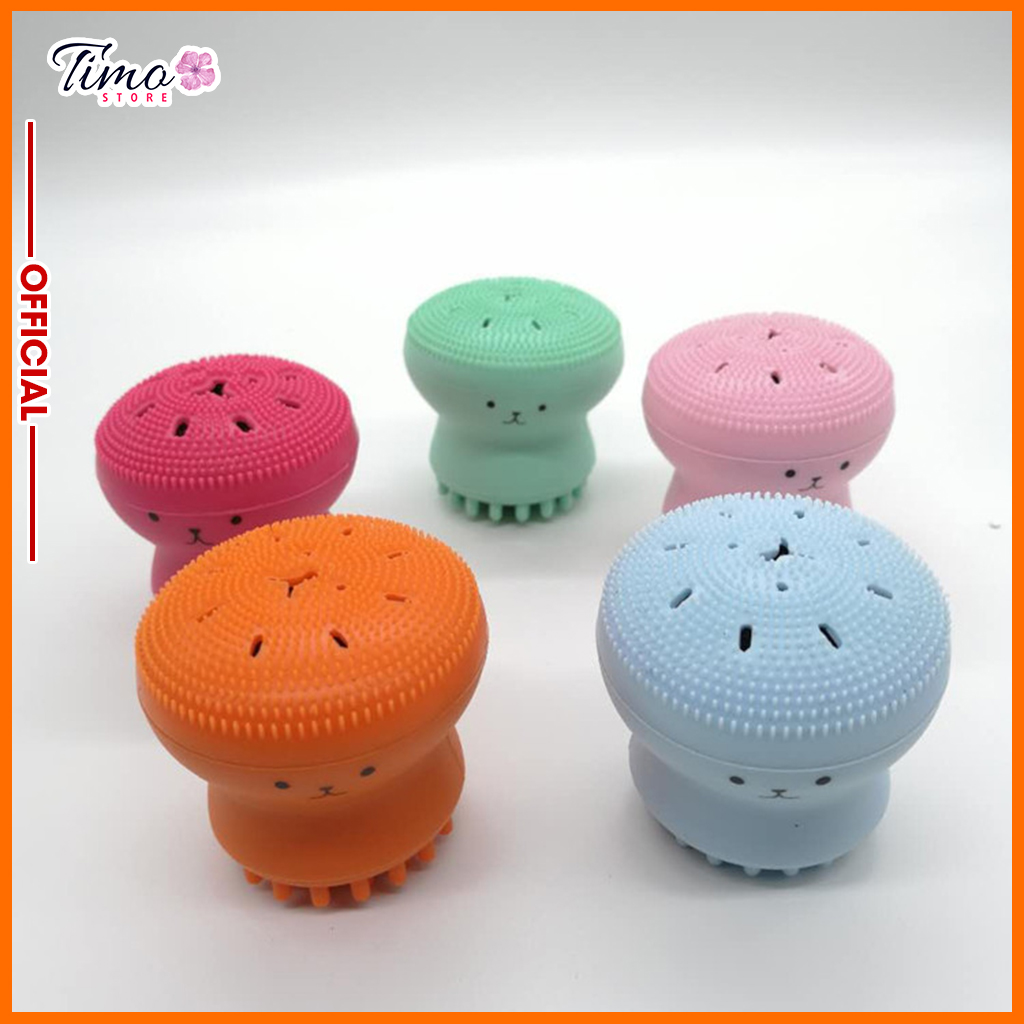 Mút rửa mặt bạch tuộc xinh xắn Hàn Quốc làm sạch mọi bụi bẩn | TM014