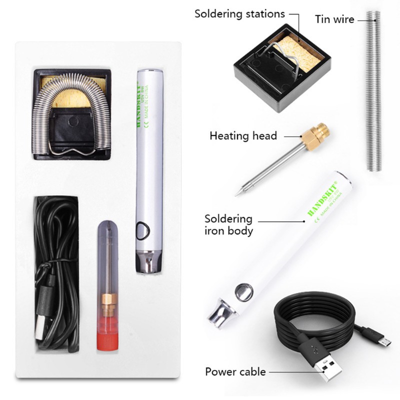 Bộ mỏ hàn mini sạc usb 5v 8w có thể điều chỉnh nhiệt độ chất lượng cao
