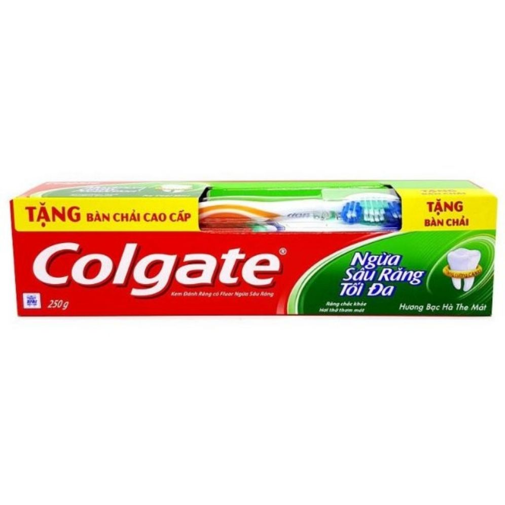 Kem đánh răng Colgate 250g tặng bàn chải đánh răng