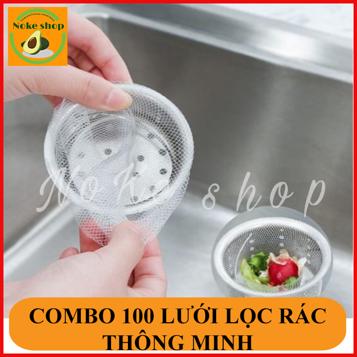 combo100 túi lọc rác thông minh cho bồn rửa chén