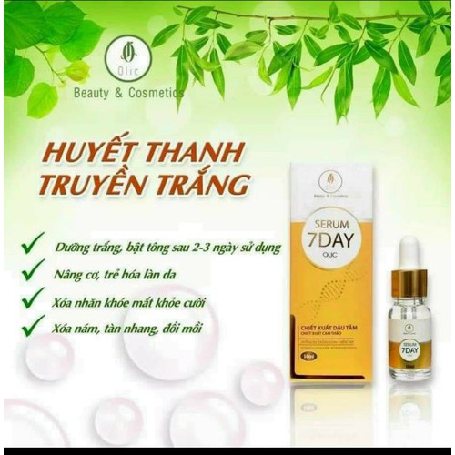 Serum huyết thanh truyền trắng 7day