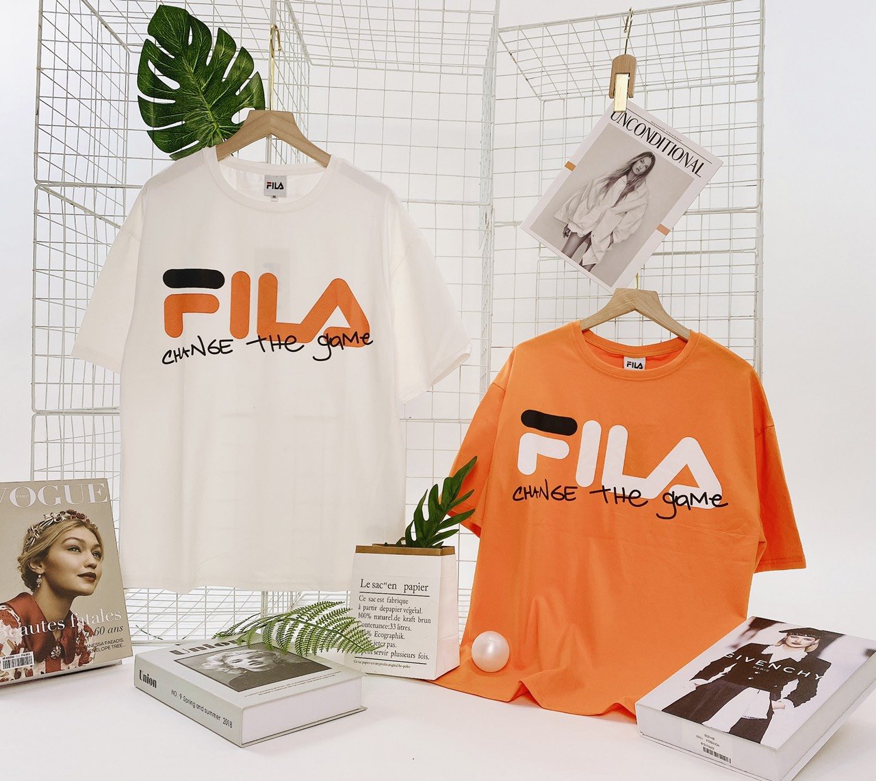 Áo thun ngắn tay cổ tròn form Unisex in chữ FL change the game chất cotton siêu mịn mát
