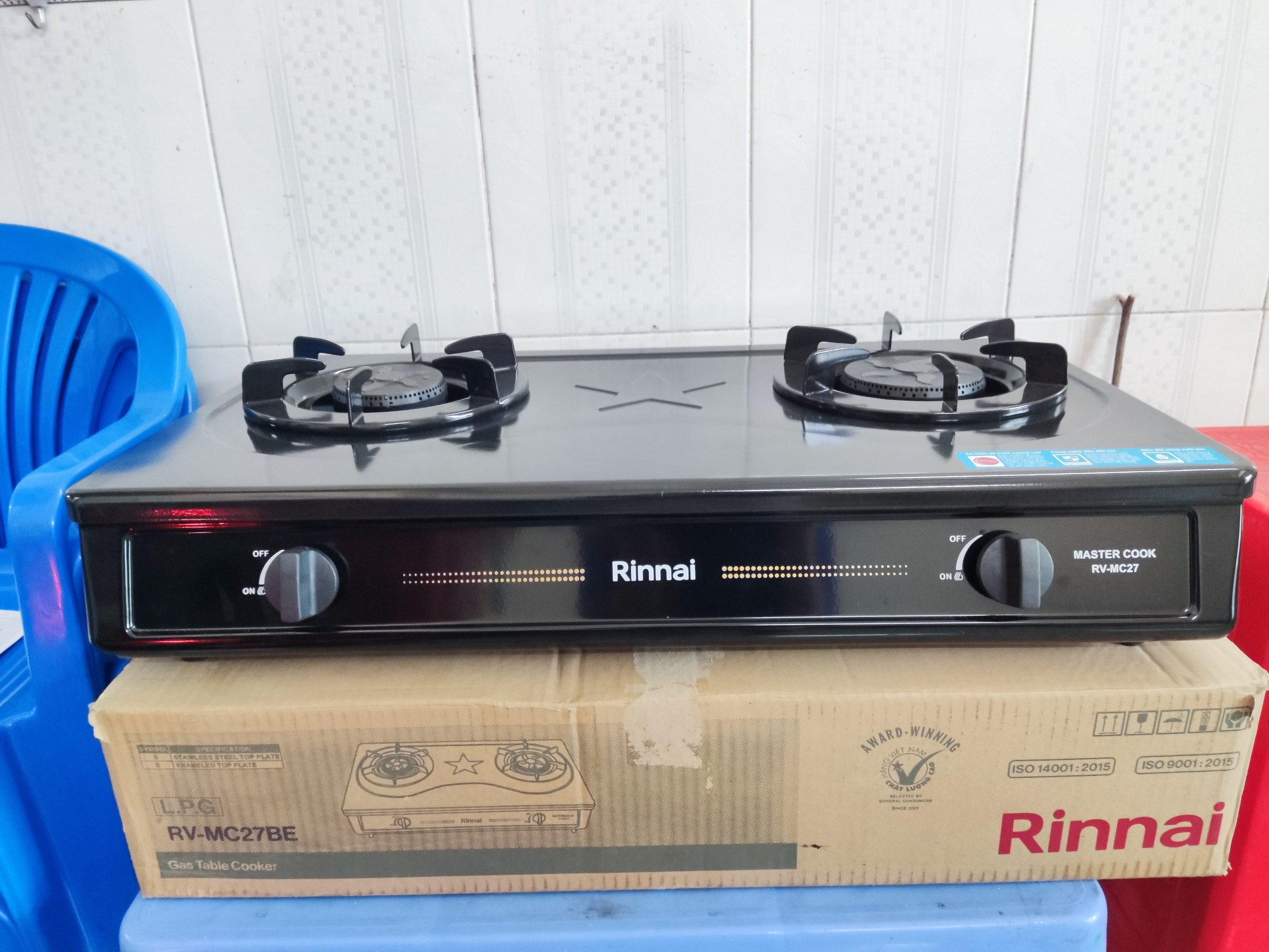 Bếp ga đôi rinnai rv-mc27be