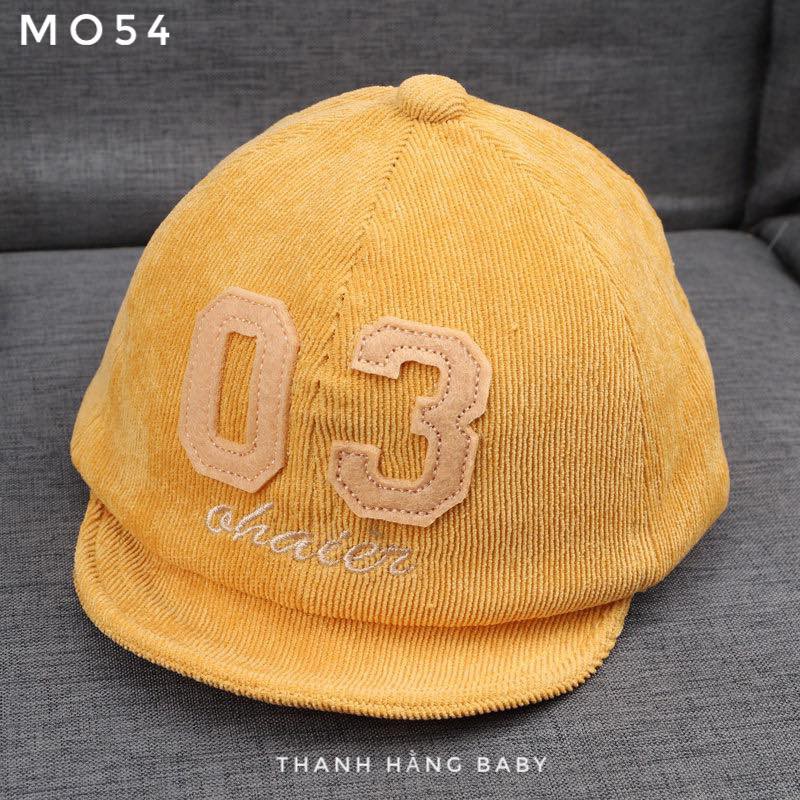 Mũ bé trai, mũ lưỡi trai cho bé thanh hằng baby 6 tháng đến 3 tuổi