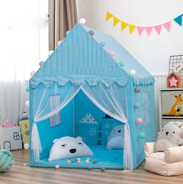 Lều S3-lều Công Chúa, Hoàng Tử nhà Cho Bé,lều cắm trại không gian lớn Khung Hợp Kim Chắc Chắn - Full Phụ Kiện S3