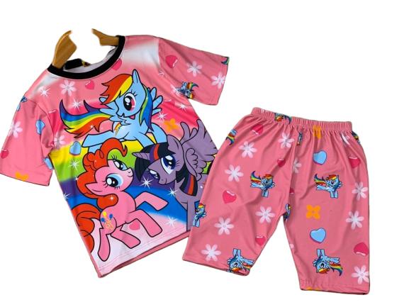 [HCM] BỘ NGỐ THUN LẠNH 3D CAO CẤP BÉ GÁI - ĐỒ BỘ TRẺ EM [8- 22 KG] - [MIDU] - MÀU NGẪU NHIÊN