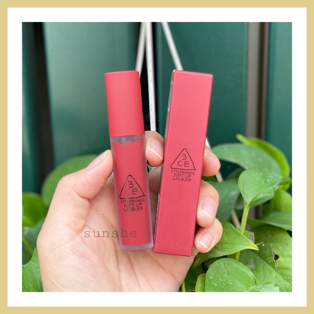 Son kem lì 3ce Soft Lip Lacquer cam kết hàng đúng mô tả chất lượng đảm bảo an toàn đến sức khỏe người sử dụng