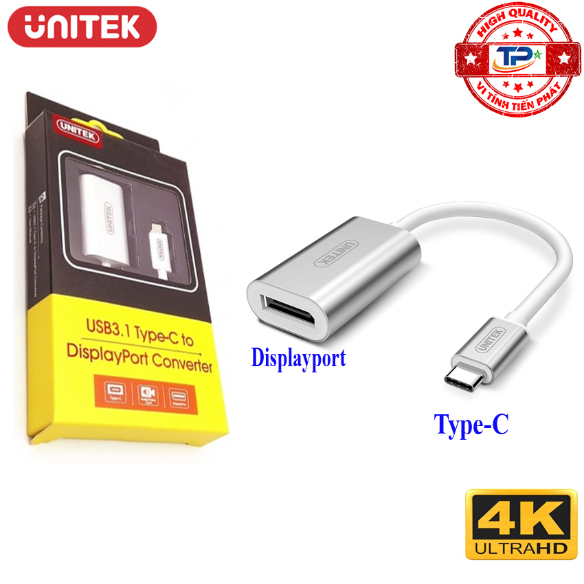 Bộ chuyển usb 3.1 type-c sang cổng displayport unitek y-6317 .