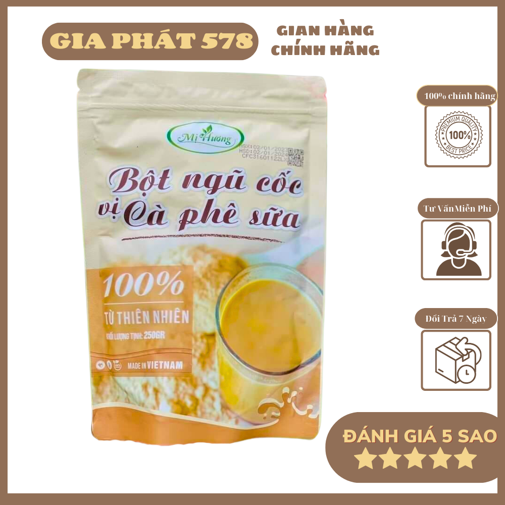 Bột giảm cân mị hương mẫu mới - bột ngũ cốc vị cafe sữa