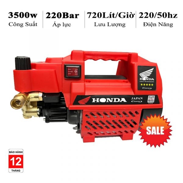 Máy rửa xe honda h02b3500w công suất 3500w chỉnh áp