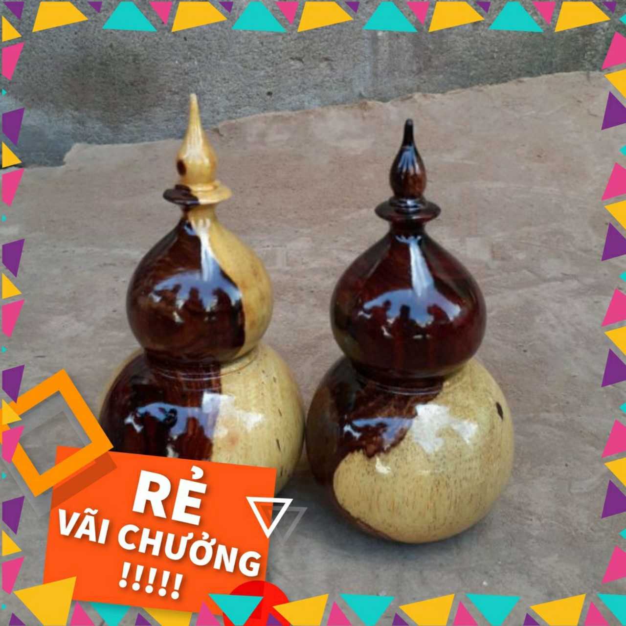 Ống đựng tăm hồ lô gỗ cẩm