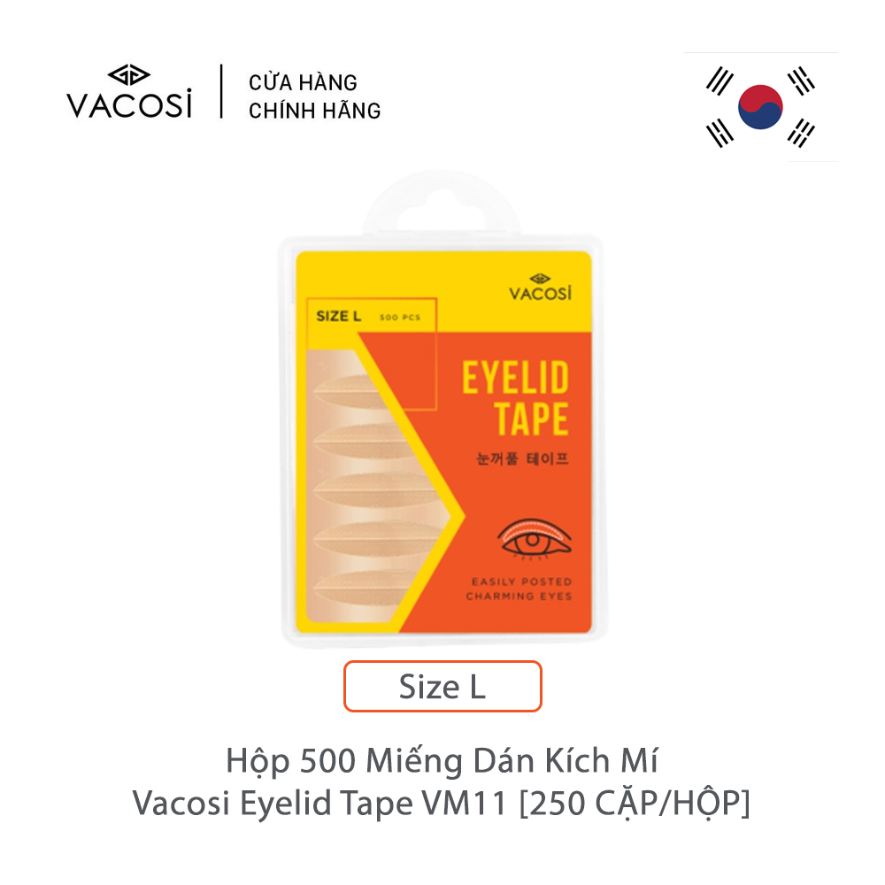 [HCM] Vacosi Hộp 500 Miếng Dán Kích Mí Eyelid Tape VM11 - Size L