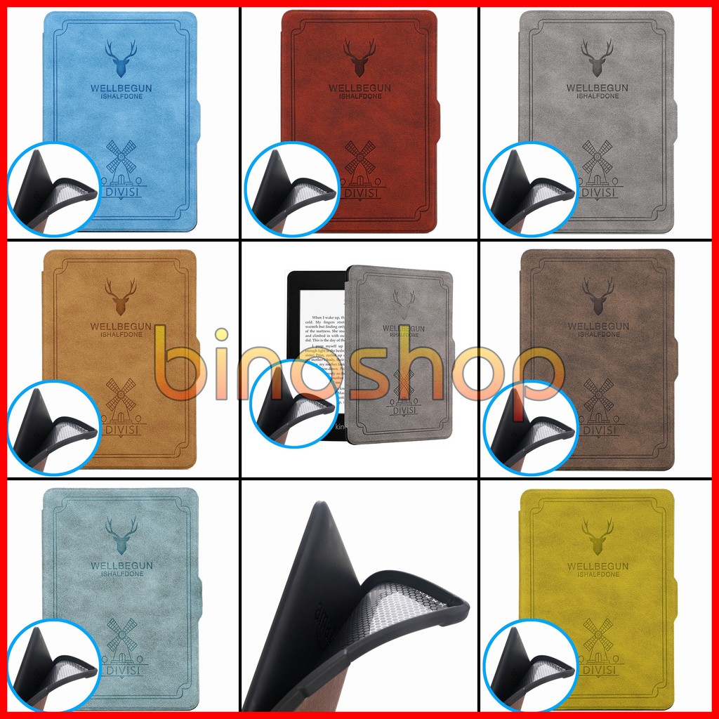 Bao da Kindle Paperwhite WELLBE (lưng silicon) - Case, Cover Kindle