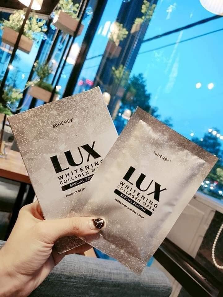[HCM]Ủ dịch yến tươi collagen truyền trắng Lux soherbs -  1 GÓI LẺ